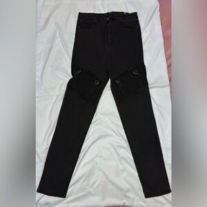 Women's Black Cargo Jeans